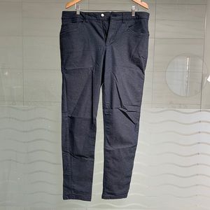 Dark blue tech lululemon pants, size 34 waist, 32 length, slim fit, ABC pant